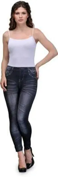 Stylish Self Design Jeans For Women