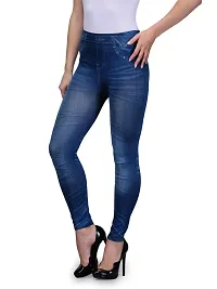 Jeans and Jegging for Women and Girl Blue Plain-thumb2