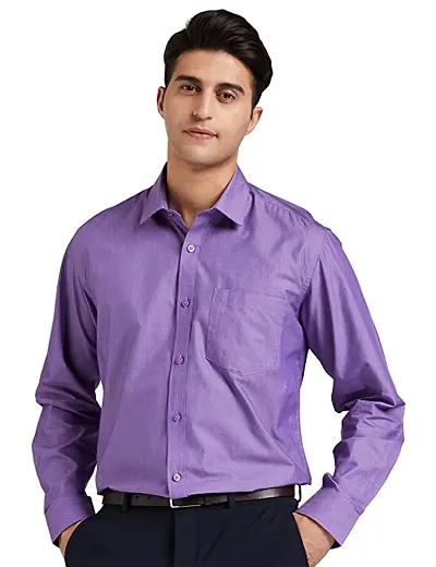 Elegant Solid Long Sleeves Formal Shirts For Men