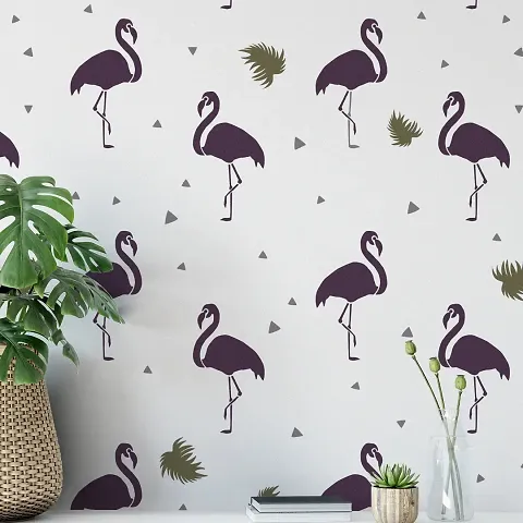 Flamingo Pattern Wall Stencil