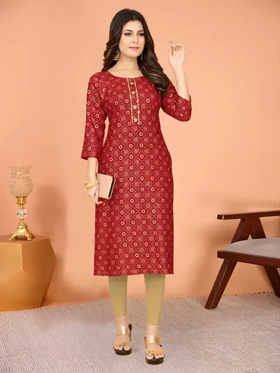 Fancy Rayon Kurtas For Women