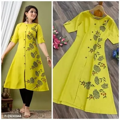 Fancy Cotton Printed Kurtas For Women-thumb0