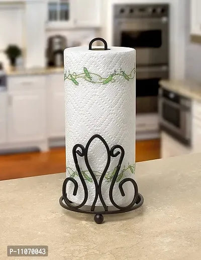 Indian iron art Wrought Iron Tissue Roll/Paper Towel Holder for Kitchen and Dining Table