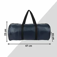 SHIRA 24 leather 35 Cms Luggage- Messenger Bag(Shira-24-Gym-Bag_navy blue)-thumb2