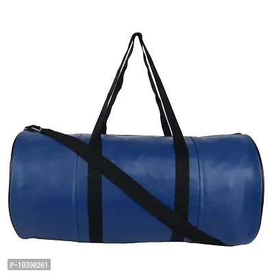 SHIRA 24 Duffles Sports Synthetic Leather Gym Bag with Shoulder Strap for Men and Women || Gym Bag (Royal-Blue)