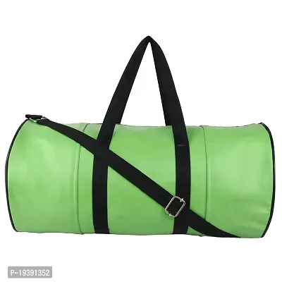 SHIRA 24 Duffles Sports Synthetic Leather Gym Bag with Shoulder Strap for Men and Women || Gym Bag (Green)