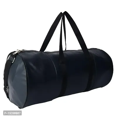 SHIRA 24 leather 35 Cms Luggage- Messenger Bag(Shira-24-Gym-Bag_navy blue)-thumb4