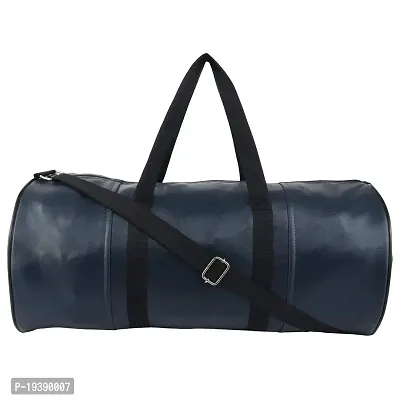 SHIRA 24 leather 35 Cms Luggage- Messenger Bag(Shira-24-Gym-Bag_navy blue)-thumb0