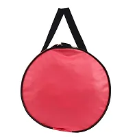 SHIRA 24 Duffles Sports Synthetic Leather Gym Bag with Shoulder Strap for Men and Women || Gym Bag (Black_Pink)-thumb3