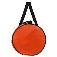 SHIRA 24 Duffles Sports Synthetic Leather Gym Bag with Shoulder Strap for Men and Women || Gym Bag (Orange_Brown)-thumb3