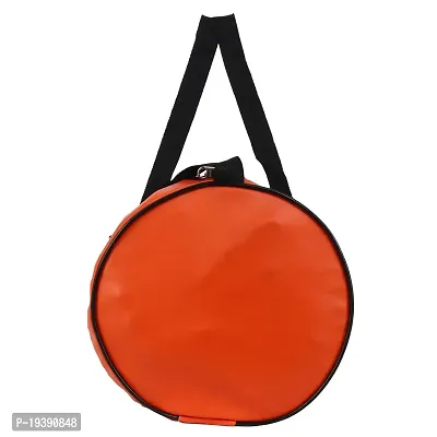 SHIRA 24 Duffles Sports Synthetic Leather Gym Bag with Shoulder Strap for Men and Women || Gym Bag (Orange_Brown)-thumb4