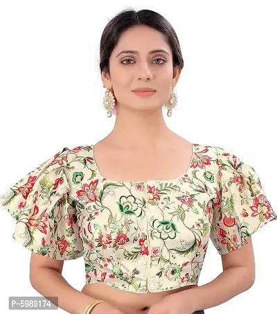 Digital print fully stitched designer readymade blouse-thumb0