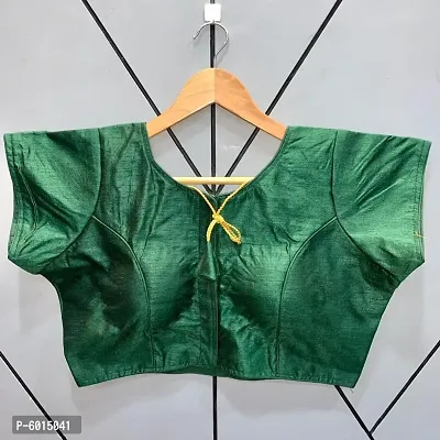 Latest Beautiful Silk Blend Stitched Blouse for Women-thumb0