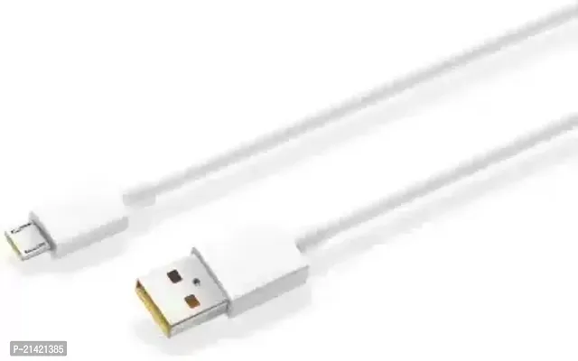 Trishanenterprises Micro Usb Cable 1 M 10W Fast Charging Micro Usb Cable Compatible With Mobile White One Cable
