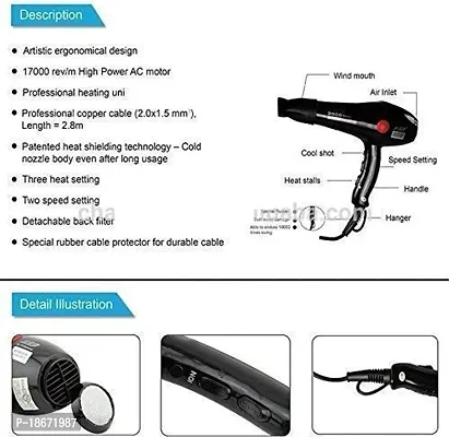 6130 Compact 1800 Watts With Nozzle (Multicolor)(2 Speed setting)-thumb4