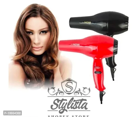 Foldable 1800 Watts Hair Dryer With Heat  Cool Setting And Detachable Nozzle Hair Dryer,Baal Sukhna Vala Machine,With assorted Red and Black..