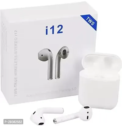 I12 Airport -Bluetooth Wireless Earbuds Bluetooth Headset (White, True Wireless) I12 Airpod -Bluetooth Wireless Earbuds Bluetooth Headset-thumb4