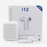 : I12 Airport -Bluetooth Wireless Earbuds Bluetooth Headset (White, True Wireless) I12 Airpod -Bluetooth Wireless Earbuds-thumb3