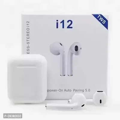 : I12 Airport -Bluetooth Wireless Earbuds Bluetooth Headset (White, True Wireless) I12 Airpod -Bluetooth Wireless Earbuds-thumb4
