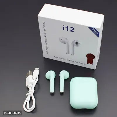 I12 Airport -Bluetooth Wireless Earbuds Bluetooth Headset (White, True Wireless) I12 Airpod -Bluetooth Wireless Earbuds Bluetooth Headset (White, True Wireless)-thumb0