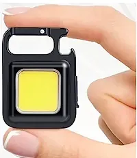 Mini Keychain Flashlights, 800 Lumens Bright COB Rechargeable Keychain Light Pocket Flashlight 4 Light Modes-thumb1