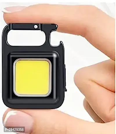 Mini Keychain Flashlights, 800 Lumens Bright COB Rechargeable Keychain Light Pocket Flashlight 4 Light Modes-thumb2