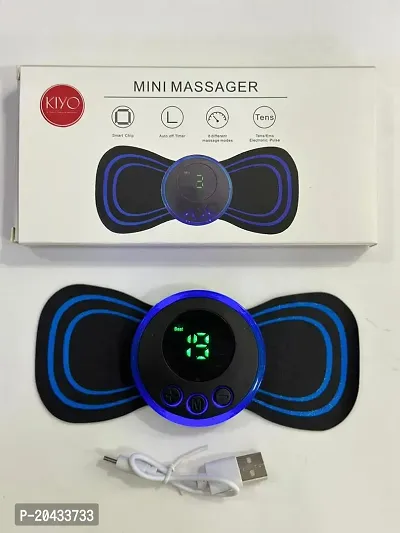 Mini Body Massager Machine for Pain Relief Wireless Vibrating Massager 8 Mode  19 Strength Level EMS Massager for Shoulder Legs Massage Neck Massager Back Massager