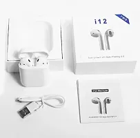 I12 Airport -Bluetooth Wireless Earbuds Bluetooth Headset (White, True Wireless) I12 Airpod -Bluetooth Wireless Earbuds Bluetooth Headset (White, True Wireless)-thumb2