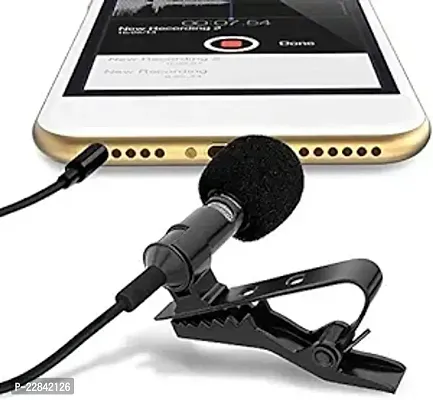 Microphone for YouTube Video Recording 3.5mm Clip on Microphone for Smartphones, YouTube,Teaching and Speaking, Studio, Noise Cancelling Mic PoP Voice-thumb0