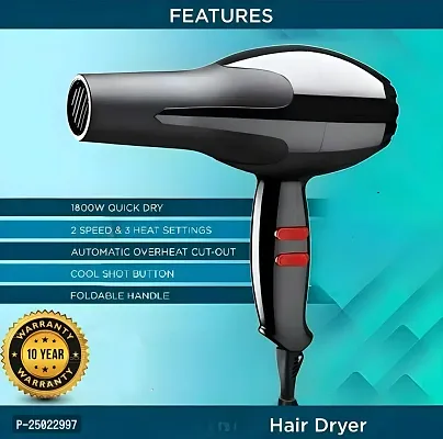 Professional Multi Purpose NV-6130 Hair Dryer for Men and Women Hair Dryer (1800 , Black)-thumb0