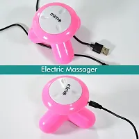 MIMO Mini Battery Powered Powerful Massager for Full Body with USB Power Cable (Color May Vary)-thumb2