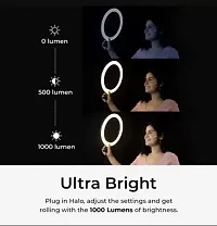 (only ring light) 10inch Ring Light ONLY with 3 Color Modes Dimmable ring light Ring Flash (White)-thumb3