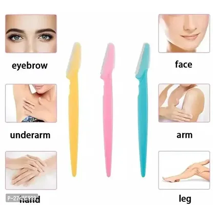 Facial, Eyebrow or Face Hair Removal Razor 3 Pcs Set (Pack of 3)-thumb4