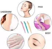 Eyebrow Painless Facial Hair Remover Razor for Face, Women and Men (Multi colour) - Pack of 3-thumb3