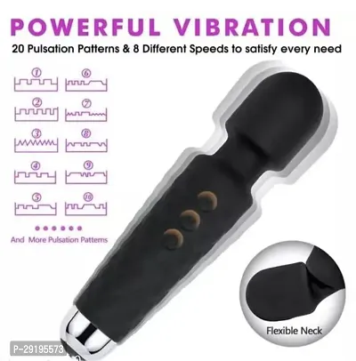 Personal Electric Waterproof Massager or Vibrator For Female | Women | Girls | Men | Boys , Full Body Massager, USB Rechargeable Handheld Massage For Neck, Shoulder, Back, Wand Vibrator,-thumb5