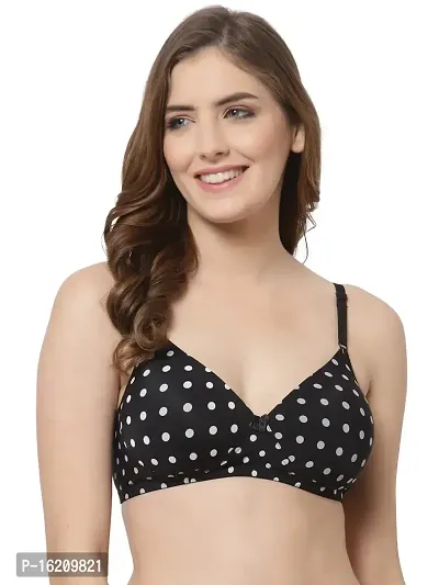 CUKOO Polka Dot Lightly Padded Everyday Bra-thumb0