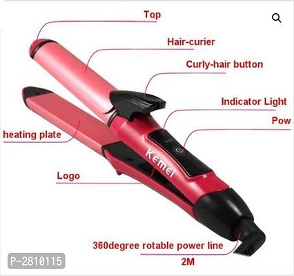 Nv-2009 Hair Straightener  (Pink)