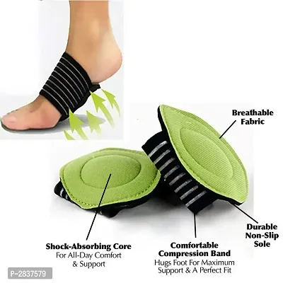 Extra Thick Cushioned Compression Arch Foot Support For Men  Women - 1 Pair-thumb2