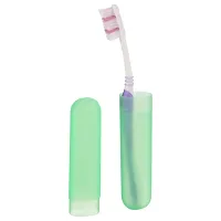 Plastic Toothbrush Holder (Assorted) - Pack Of 6-thumb1