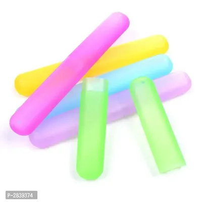 Plastic Toothbrush Holder (Assorted) - Pack Of 10