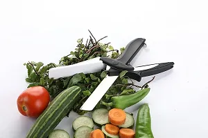 Clever Cutter 2-In-1 Stainless Steel Vegetable Chopper Scissor 1 Piece - (Assorted)-thumb1