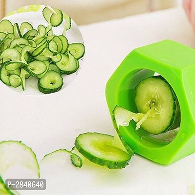 Vegetable  Fruit Cutting Spiral Slicer (Assorted) - 1 Piece-thumb3