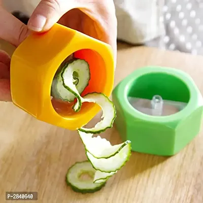 Vegetable  Fruit Cutting Spiral Slicer (Assorted) - 1 Piece-thumb4