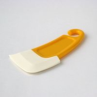 Spatula Silicone Pan Cleaning Scraper For Pastry Cake Baking  Food Preparation Tools (Assorted) - Pack Of 2-thumb4