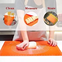 K Kudos Enterprise Multipurpose Orange Silicone Foldable Non Stick Washable  Reusable Baking Mat (1 Pc)-thumb3