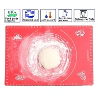 K Kudos Enterprise Multipurpose Red Silicone Foldable Non Stick Washable  Reusable Baking Mat (1 Pc)-thumb4