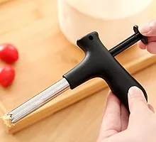 Stainless Steel Young Water Punch Tap Drill Straw Hole Open Coconut Tool Opener (1 Pc) - Black-thumb3