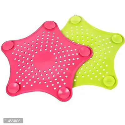 Hair Catcher Durable Silicone Hair Stopper Shower Drain Covers Easy to Install and Clean for Bathroom Bathtub and Kitchen Sink (Pack of 2) - Green-thumb5