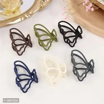 KK CREATIONS 6 PCS OF MATTIE FASHIONABLE HAIR CLAW CLIP/ CLUTCHERS FOR GIRLS, TEENAGERS AND WOMEN-thumb0