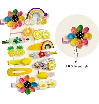 KK CREATIONS 28 PCS HAIR CLIPS FROM 42 different color korean style hair clips for girls, kid and baby girls (pack of 24 pcs)-thumb3